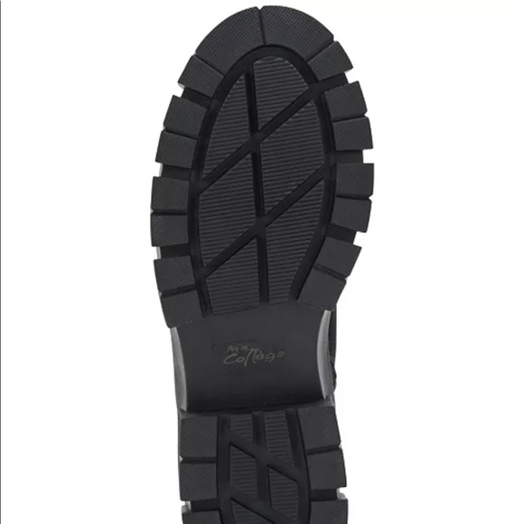 Aqua College Pippa Leather Lug Sole Waterproof Combat Boot - Picture 4 of 7